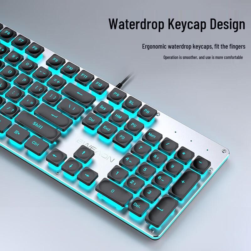 EWEADN GX710S Проводная мембранная клавиатура с механическим ощущением