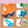 Airplane Bus Forklift Police Car Crane Excavator Plastic Children Toy Inertia