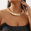 1pc Chunky Necklaces for Women Golden/Silvery Statement Necklace Collar Necklace Bib Necklace for Women Girls Punk Jewelry for Special Occasion