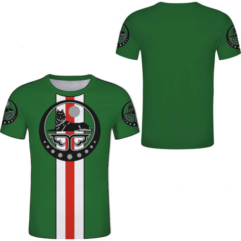 Summer Round Neck 3D Chechen Themed Graphic Print Top Fashionable Casual Short Sleeved Men's T-shirts