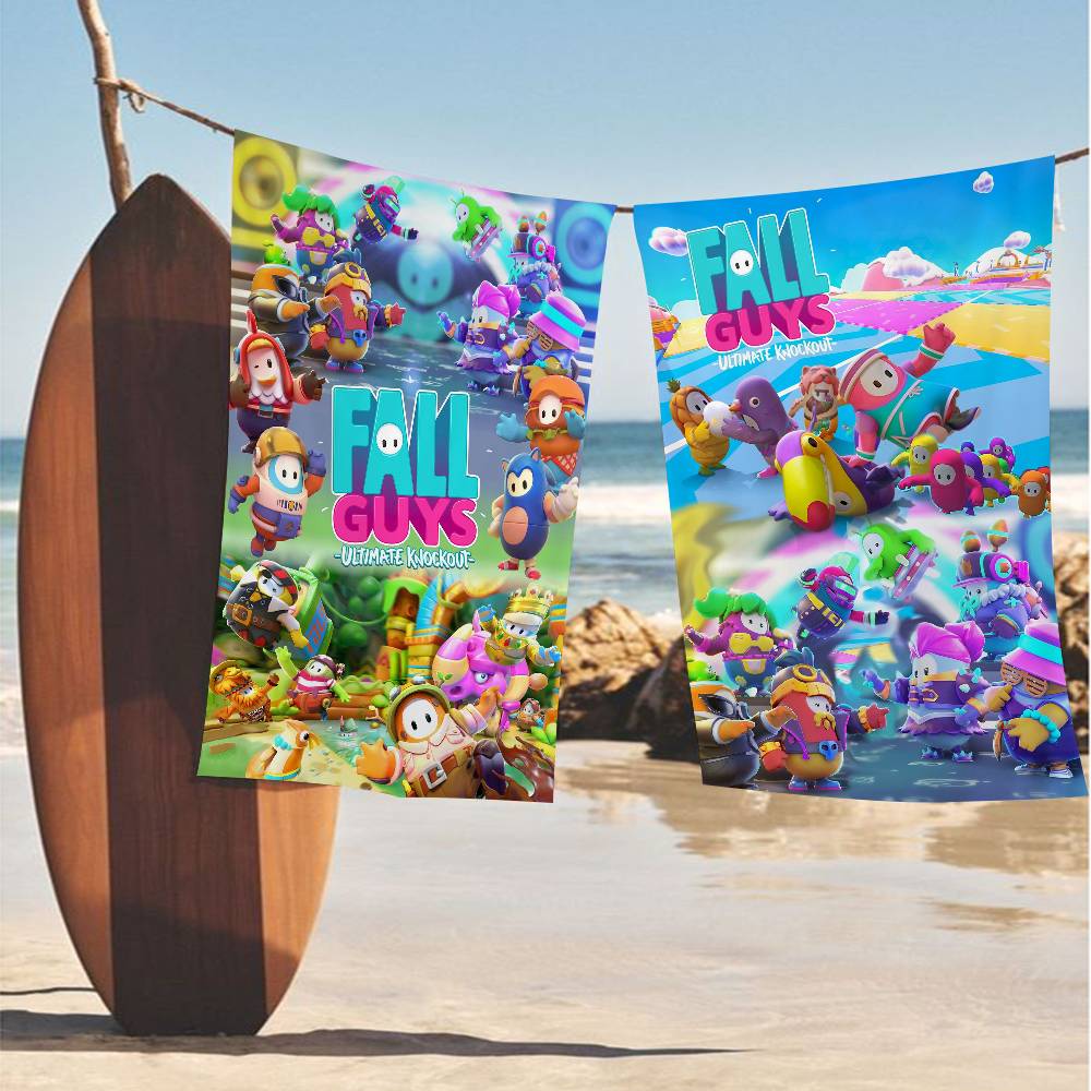 F-Fall G-Guys Game Big Microfiber Beach Towels Quick Dry Towel Sand Beach Towels Pool Towel for Travel Swim Pool Yoga