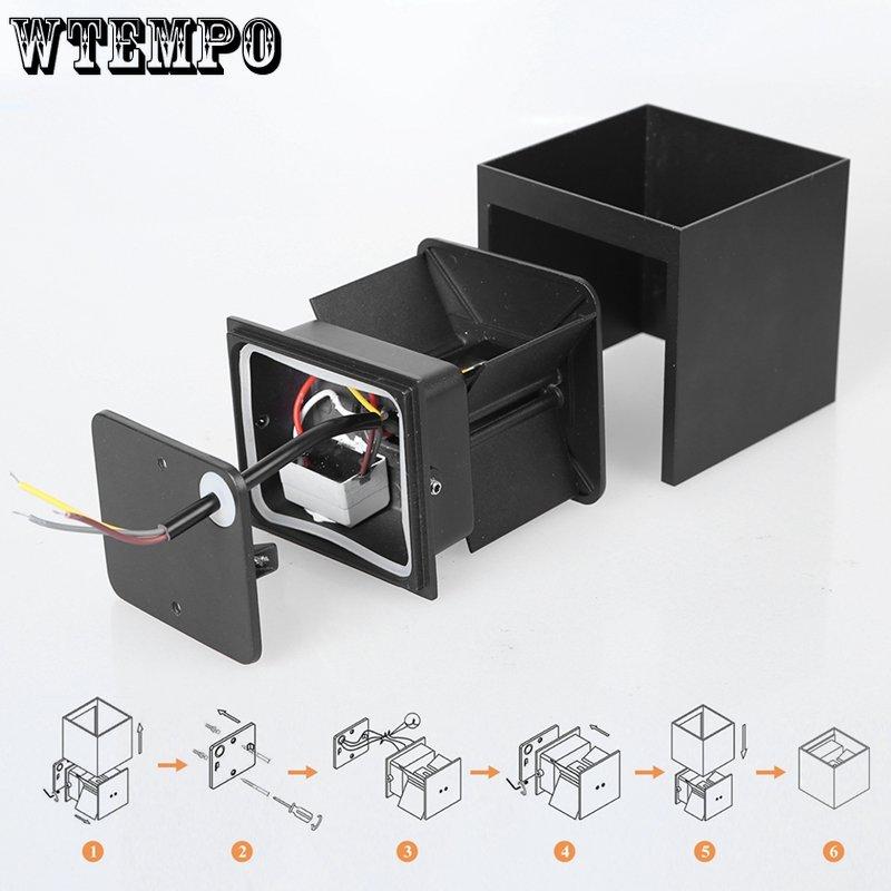 Наружное настенное освещение, светодиодное водонепроницаемое уличное освещение для двора, веранды, светильник, домашний декор для фасада, наружная стена, садовый светильник