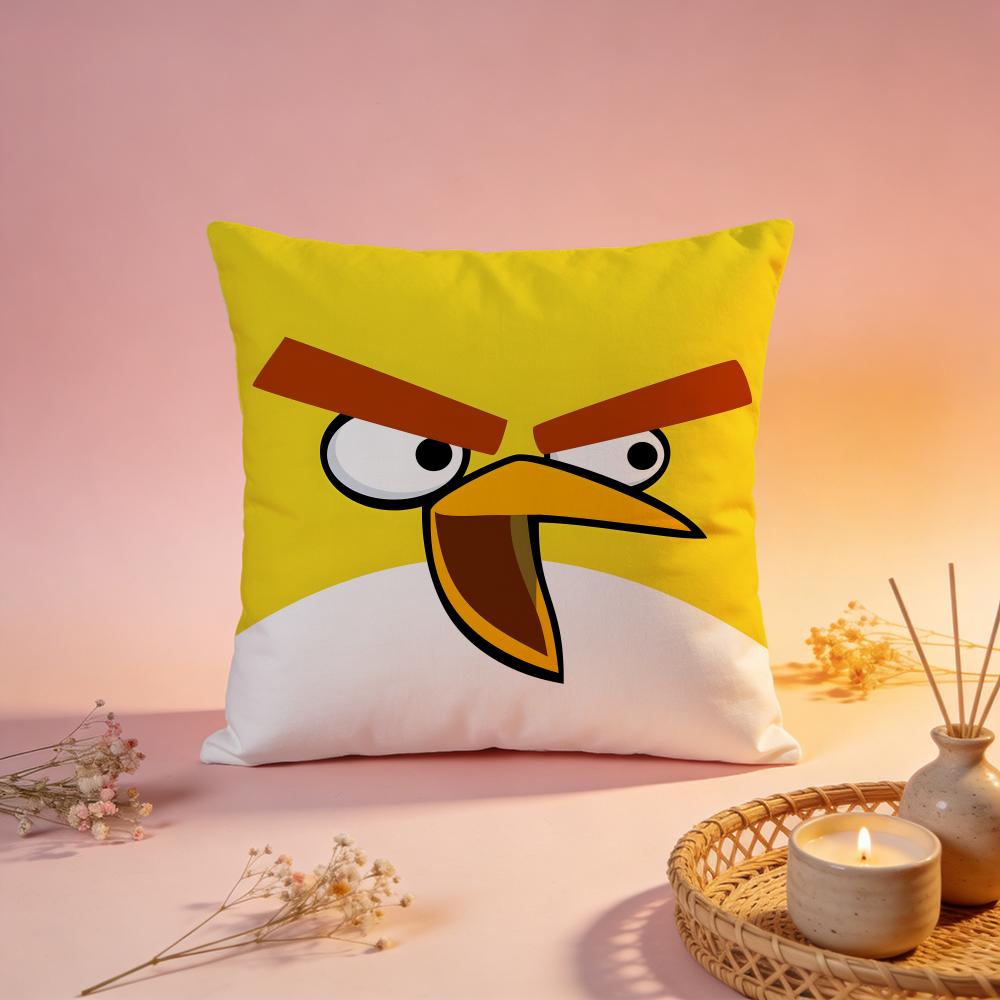 Hot AAngry Birdsable Cushion Cover Comfortable Durable Pillow Cover MultiScene for Home Office Car Sofa