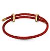 Luxury Trendy in Stock Design Stainless Steel Red Basic Bracelet High End Style Nylon Rope Party Jewelry for Unisex