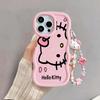 Pink Cute Hello Kitty Cat Chain Casing For OPPO Realme C85 Pro 15 14 Pro C75 C67 C63 C55 C35 C53 C65 C51 C61 5G INS Cartoon Case