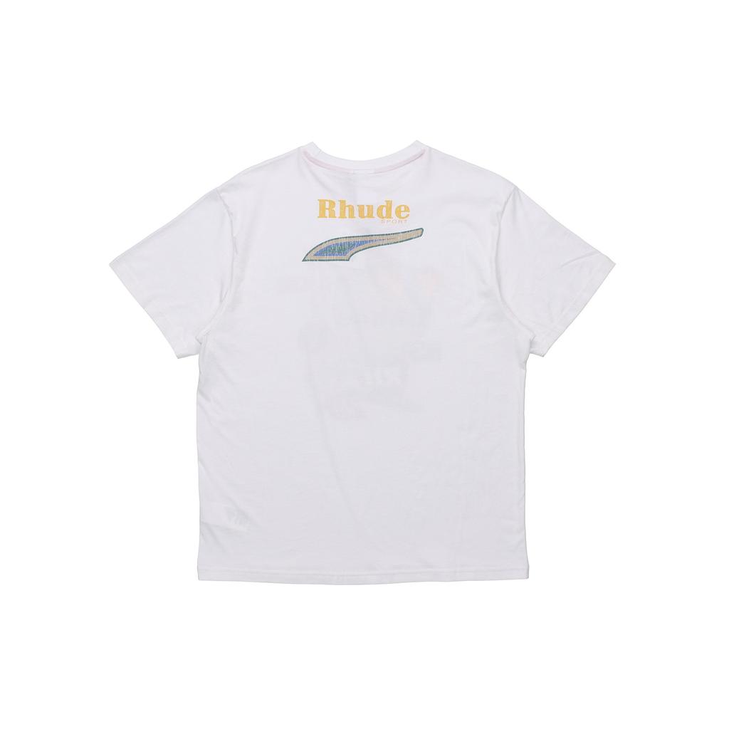 Puma X RHUDE Графическая футболка с принтом, короткий рукав, белая, мужская 596757-02