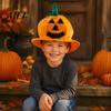 School Art Show Headgear Halloween Pumpkin Hat for Kids Adults, Funny Plush Comfortable Breathable Festival Witch Party Costume, Cosplay, Stage