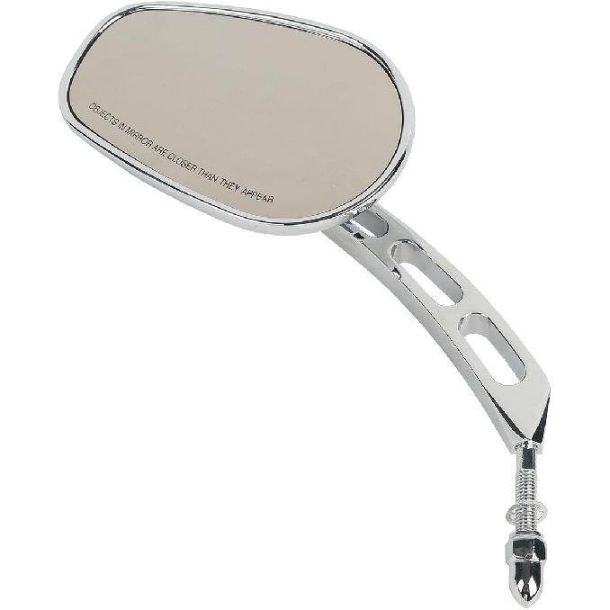 WOWTK Chrome L & R 8Mm Rear View Mirrors Fit For Harley FLSTC FXDB Dyna FXDF FLSTF