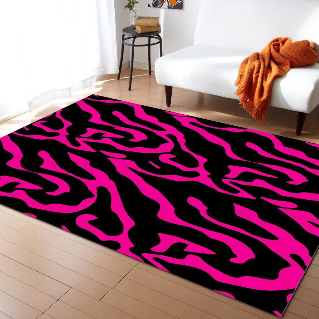 Novelty Leopard Zebra Rugs Home Carpet Area Rug Large Entrance Door Mat Rugs For Bedroom Rug For Living Room Bedroom Decor Mat