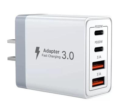 Зарядное устройство Aioneus USB C, 40 Вт, 4 порта USB, Быстрое зарядное устройство для iPhone, Адаптер Type C с несколькими секторами PD QC 3.1A для iPhone Mini SE, iPad, Samsung Galaxy