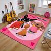 Custom Bing Bunny Mat Personalized Name, Polyester Washable Indoor Entryway Rug, Gift for Christmas, Easter, Thanksgiving Day