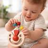 Клоун-сюрприз - Победитель японской премии Good Toy Award (Забавная деревянная игрушка, которую также можно использовать как пустышку или прорезыватель!) Деревянное образование - Рекомендуется для младенцев