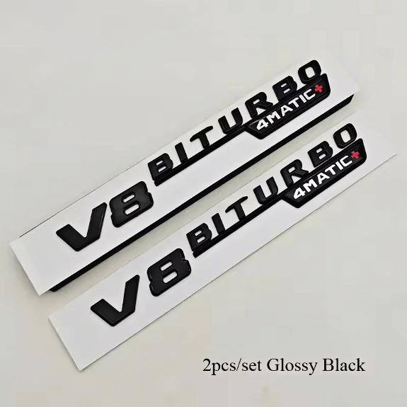 1Pair ABS Car Side Wing Fender Sticker Badge Emblem Decals