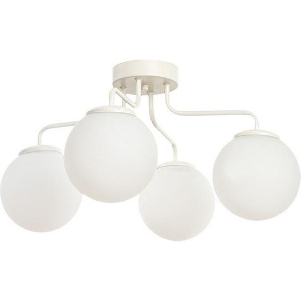 Glop 4 Pcs бело-белая стеклянная люстра