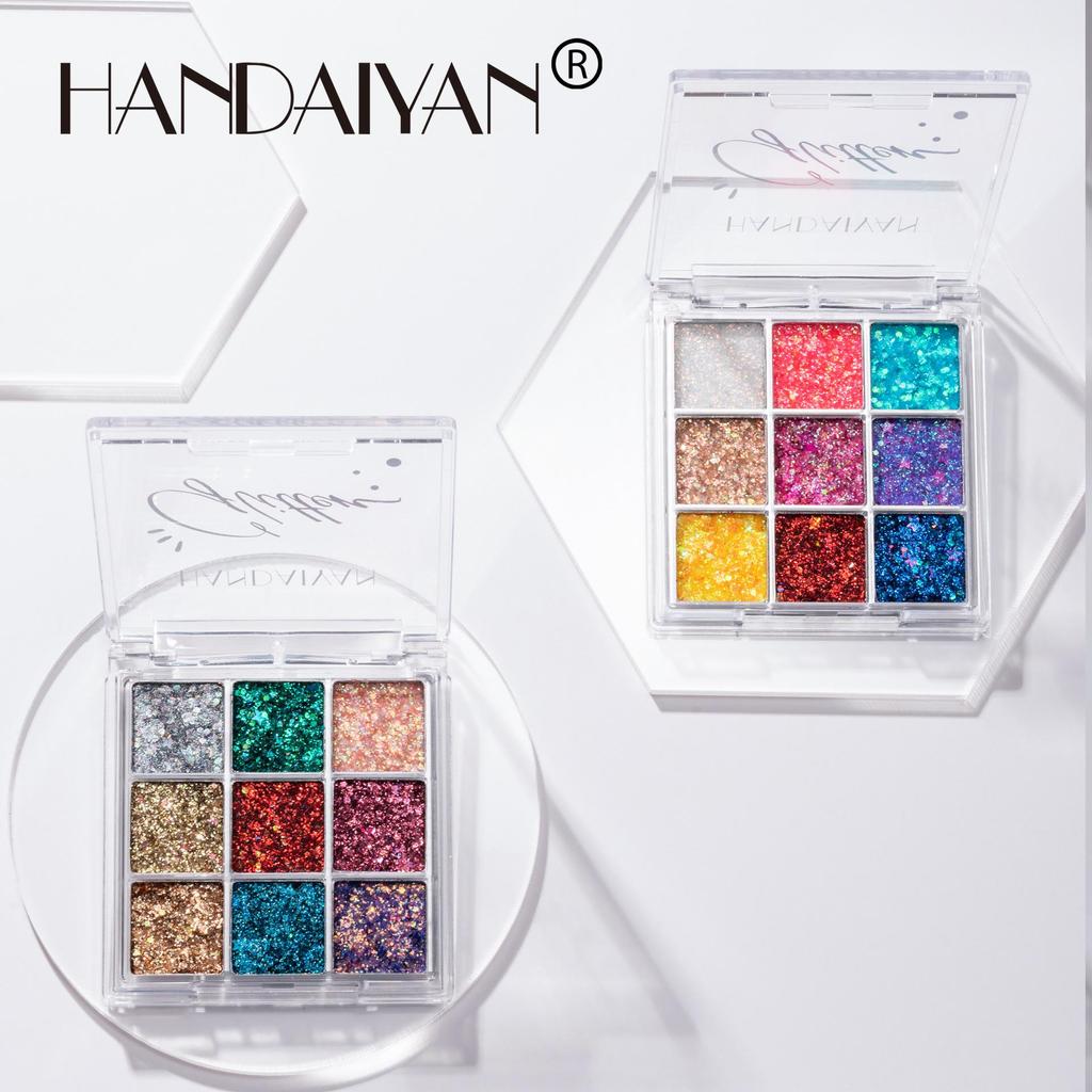 Мерцающие тени для век с блестками для тела, лица, искусства, свободные блестки, бриллианты, драгоценности, стразы, палетка для макияжа, водонепроницаемая вечеринка, фестиваль