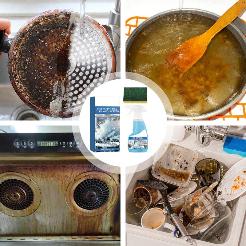 Foam Spray All Purpose Cleaner Gentle Foam Spray Foam Cleaner Oven Safe Household Cleaners For Range Hoods & Exhaust Fans