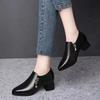 Женские туфли-лодочки на высоком каблуке, весенне-осенние, женская обувь, модные, с глубоким вырезом, из мягкой ПУ кожи, каблуки, одинарные туфли для офиса, для мамы