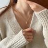 Trendy Zinc Zinc Alloy Pearl Necklace Irregular Shell Jewelry Korean Style Pendant Women Clavicle Necklace