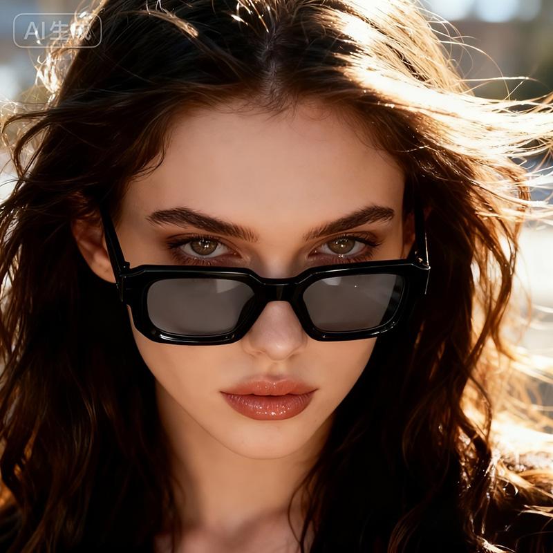 2/3PCS Vintage Rectangle Frame Sunglasses for Women Fashion Retro Luxury Design UV400 Sun Glasses Men's Eyewear Goggles