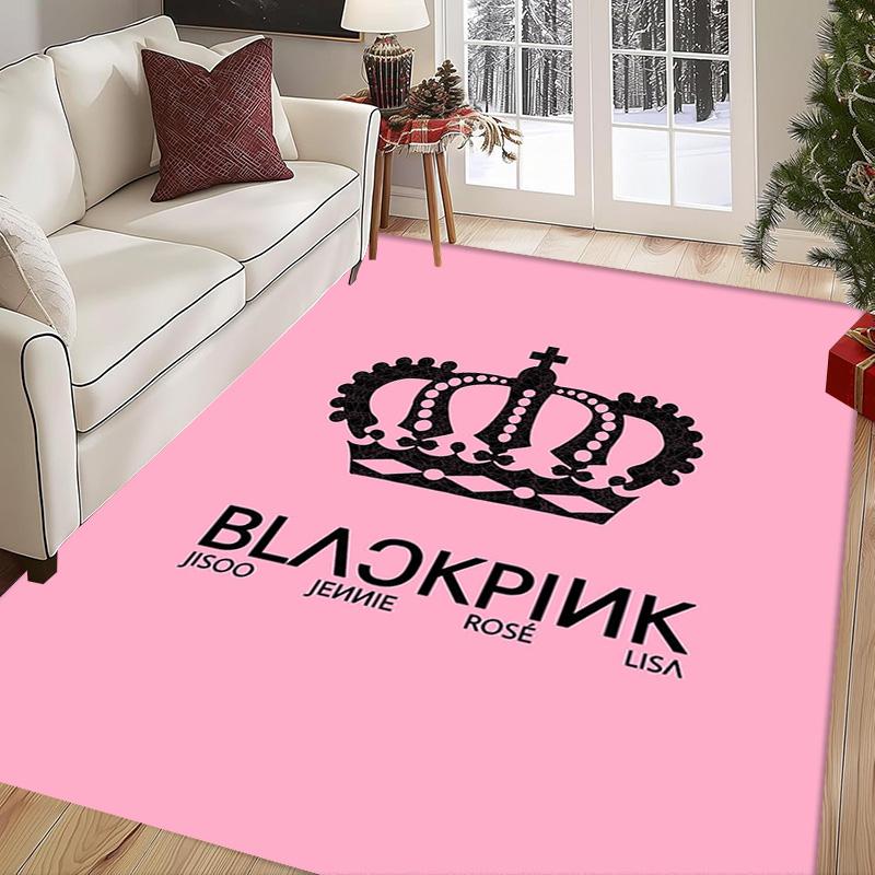 Black Pink Domination carpet Suitable for all seasons floor mats Fashion Office chair cushion Art