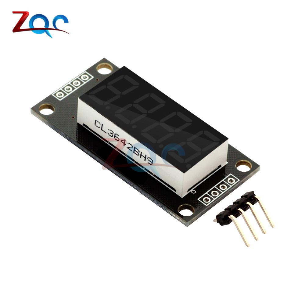 0.36 Inch TM1637 7 Segments 4-Digit LED Display Tube Module Board for Arduino 51/AVR/STM32 5 Color Available