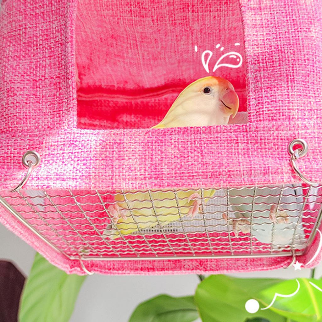 Bird Perch Nest Tent Stand for Parrots Conure Budgies Swing Breathable Hammock for Small Medium Parrots Toy