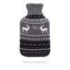 Hot Water Bottle Protective Cover, Winter Plush Cover, Cartoon Cloth Cover, Hand and Foot Warmer, Water-Filled Hot Water Bottle, Knitted Cover