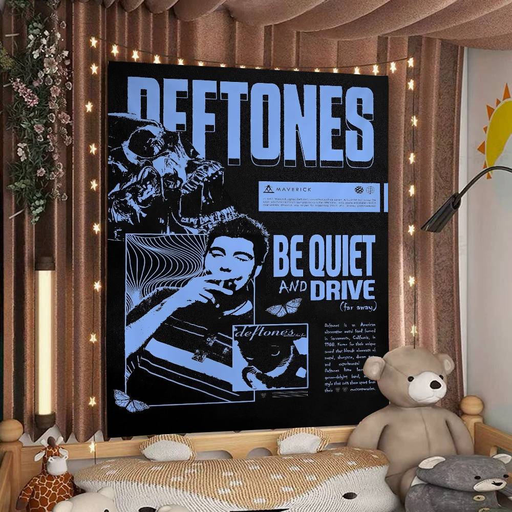 Рок DDeftones Группа Диаграмма Гобелен Богемные Настенные Гобелены Мандала Настенное Искусство Декор