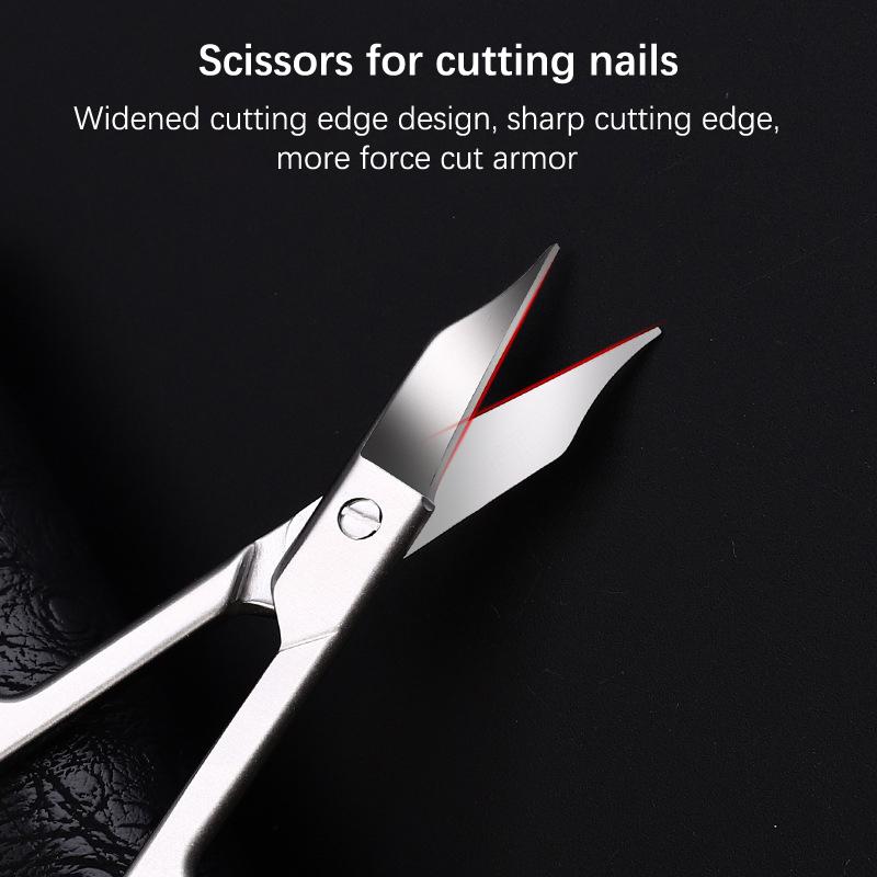 1Pc Professional Nail Scissors Cutter Clipper Manicure Curved Tip Pedicure Tool