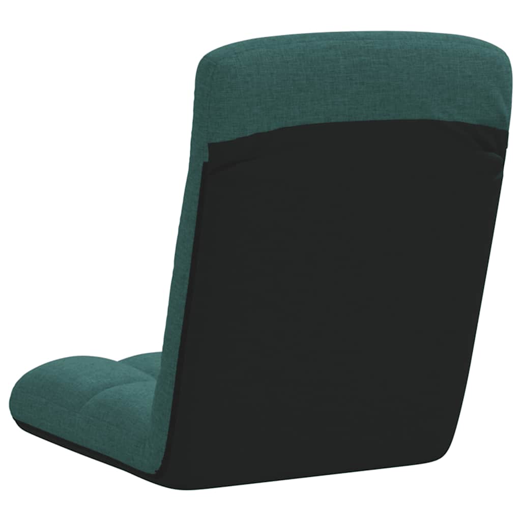 Foldable Floor Chair Dark Green 71x51x62 cm Fabric