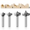 Твердосплавные круглые сверла с круглым концом, вибростолы, инструменты для деревообработки, фреза для дерева, хвостовик 6 мм, 1/4 дюйма