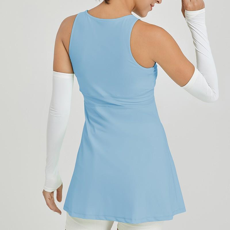 Womens Lightweight Quick-Dry Tennis Skirt Dress With Waist-Slimming Fit Badminton Golf Yoga Sport