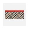 DakS Men S Red Check Colorblock 3 Fold Long Wallet Dcwa2f401r2