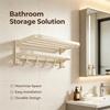 Toallero De Baño De Aluminio Sin Taladrar Estante De Almacenamiento Para Ducha Y Baño