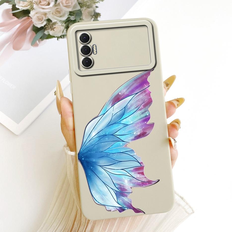 Чехол для Tecno Spark 8 Pro Чехол Spark 8T KG6p Роскошный Цветочный Конфетный Расписной Чехол Мягкий Силиконовый Чехол Для Tecno Spark 8P Spark8 Pro Сумки