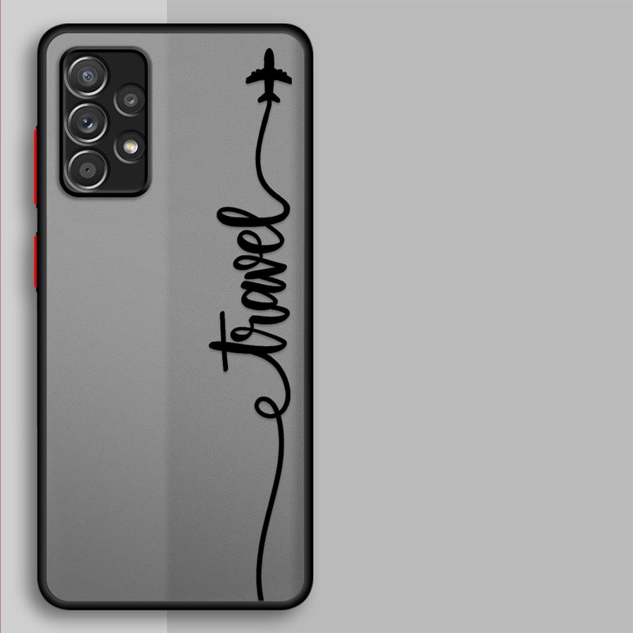Авиалинии с чехлом в форме сердца для Samsung Galaxy A54 A17 A52 A35 A73 A33 A14 A23 A56 A55 A16 A15 A34 A36 A53 A52S A72 Телефон