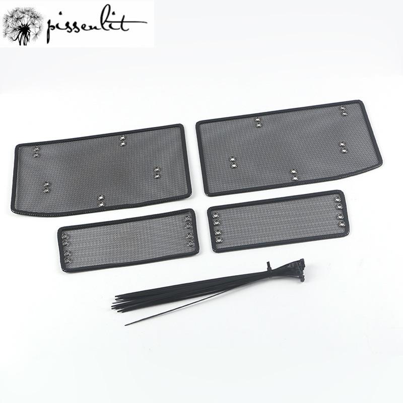 For Ford Edge 2019 2020 Car Accessory Front Grille Insert Net Anti-insect Dust Garbage Proof Stainless Inner Cover Mesh