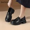 Женские лоферы на платформе из кожи Daphne