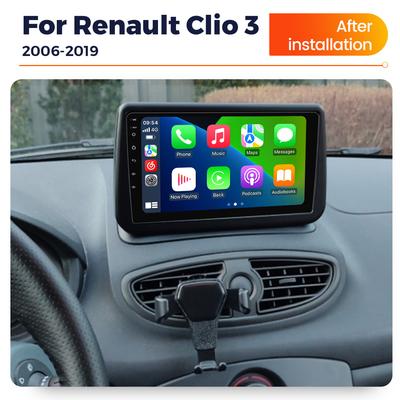 Беспроводная автомагнитола CarPlay для Renault Clio 3 2005 2006 2007 2008 2009 2010-2014 Android Auto Мультимедийный плеер GPS FM Автомагнитола