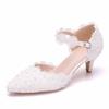 Women's Fashion Lace High Heels Summer Sandals Princess Casual Shoes Wedding Shoes