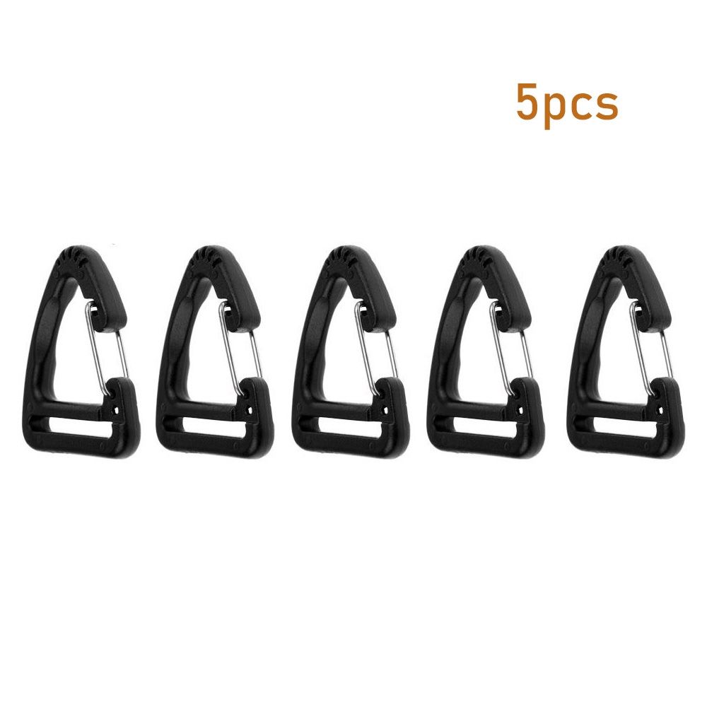 Accessories Plastic Alloy Spring Quickdraws Clip Keychain Belt Buckles Triangle Carabiner Hooks