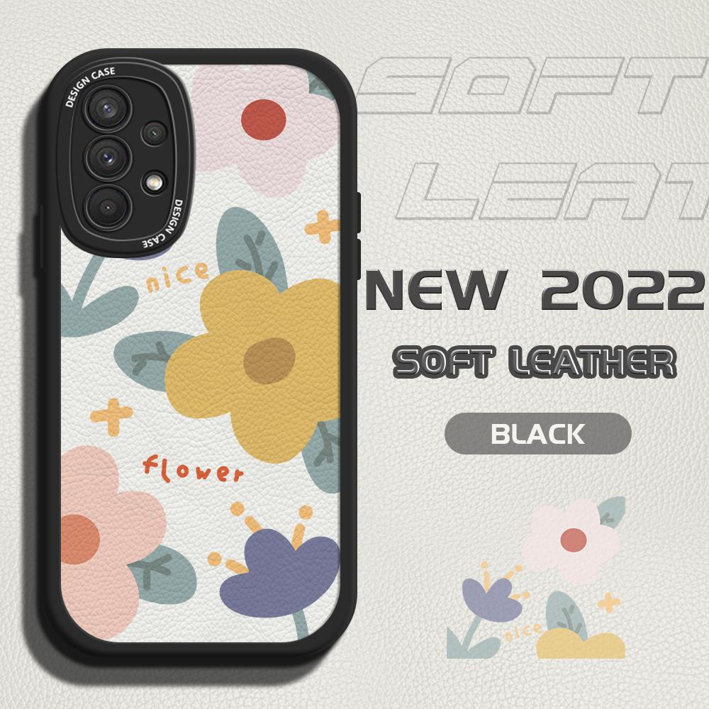 Чехол для телефона из искусственной кожи с симпатичным рисунком для девочек и красивыми цветами для Samsung Xiaomi Poco Redmi
