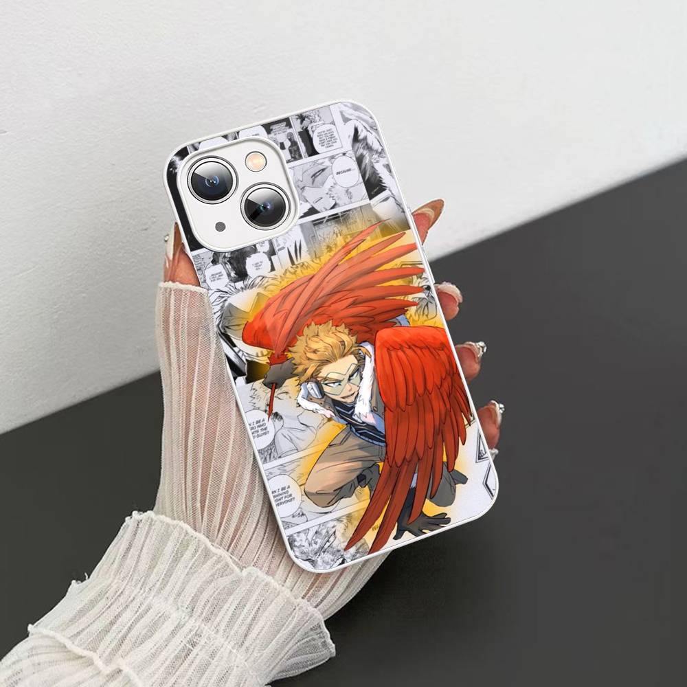 Винтаж Аниме Моя геройская академия Закаленное стекло Для Iphone 14 13 12 11 Pro Mini XS MAX 14Plus X XS XR Чехлы