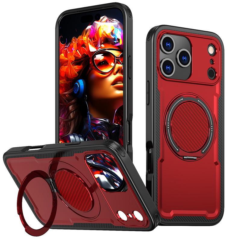Магнитный держатель Ударопрочный чехол для телефона для iPhone 17 Pro Max, Совместим с моделями iPhone 17/16/15/14/13