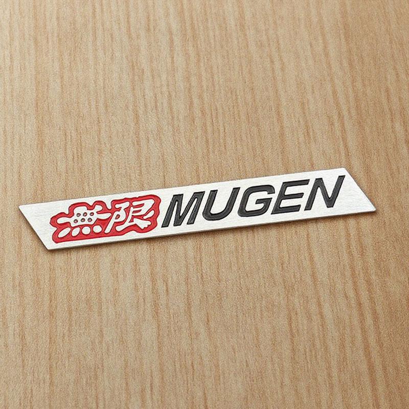 3D Металлические Буквы Логотип Mugen для Решетки Радиатора Автомобиля Наклейка на Задний Багажник Боковой Значок на Крыло для Автомобильных Аксессуаров Экстерьера
