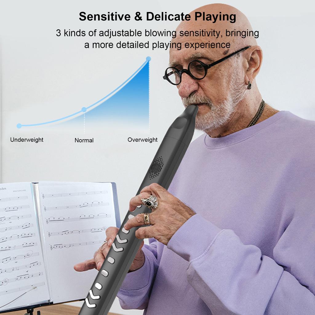 Цифровой электронный духовой инструмент, портативный синтезатор, поддерживает 10 тонов, регулируемый звук