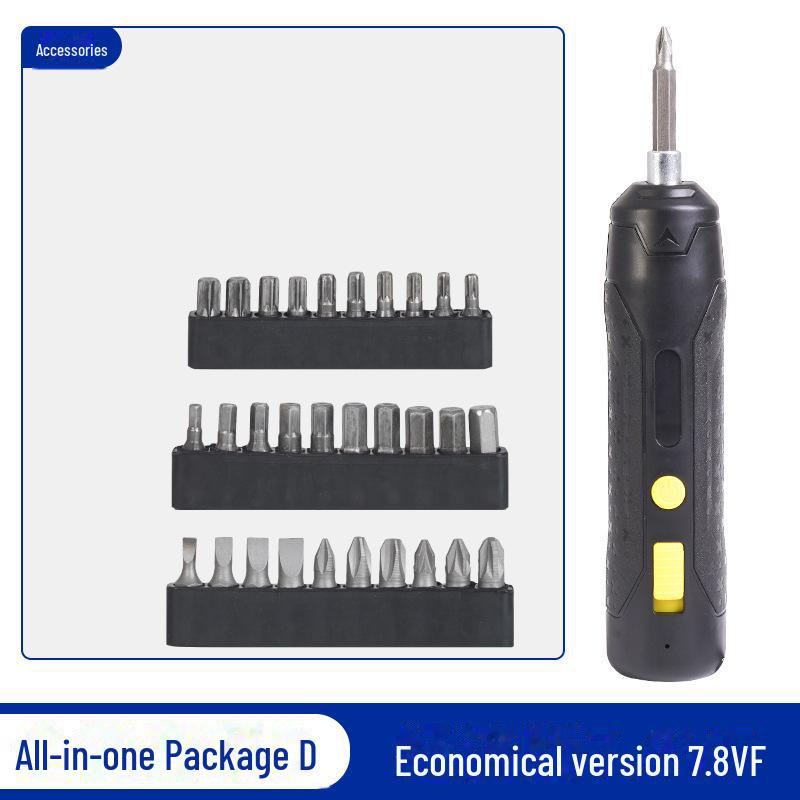 Портативная беспроводная литиевая аккумуляторная отвертка - ручной электрический прямой стержневой инструмент