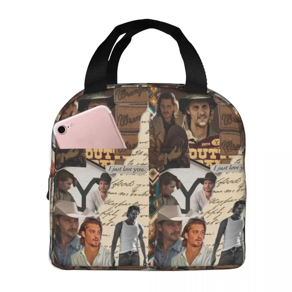 Dutton Ranch Yellowstone Insulated Lunch Bag for Women Kids Portable Food Boxes Thermal Lunch Box Tote