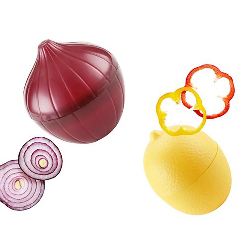 Творческий кухонный холодильник Овощи Фрукты Контейнеры для хранения овощей Лук Чеснок Зеленый перец Лимон Свежесть Коробка для хранения