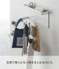 Yamazaki Magnetic Umbrella Holder with W20 x D7 x Smart Umbrella Stand for Entryway Storage with 5041 Tray, White, Approx. H9.5cm, Hooks,